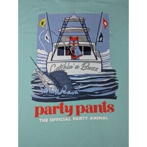 Party Pants - Catchina Buzz Fishing Graphic - Tshirt - Size L
